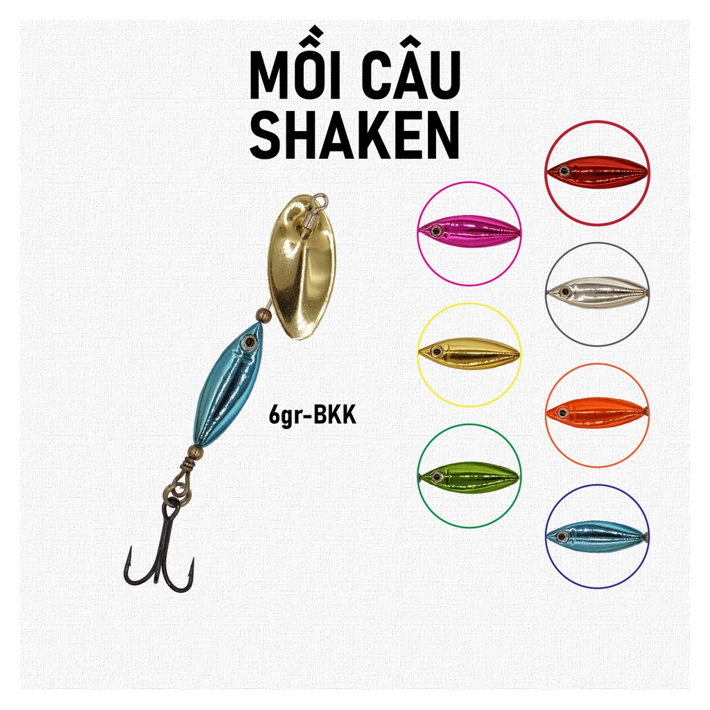 MỒI CÂU SHAKEN 6G - CÂU CÁ LÓC