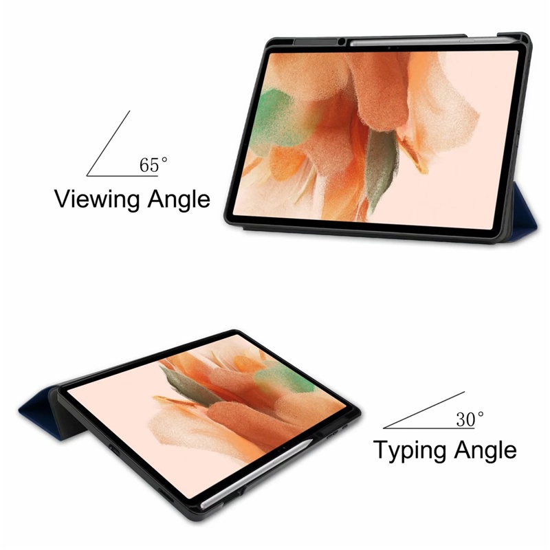 Ốp Máy Tính Bảng Tpu Từ Tính Tự Động Ngủ Thức Cho Samsung Galaxy Tab S7 Fe 2021 12.4inch Sm-T730 T736 Samsung Tab S7 Lite