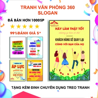 Tranh Tạo Động Lực Cho Văn Phòng 12- Vải Canvas Cán Fomex Đẹp- Bảo Hành 10 năm - Tranh Văn Phòng 360