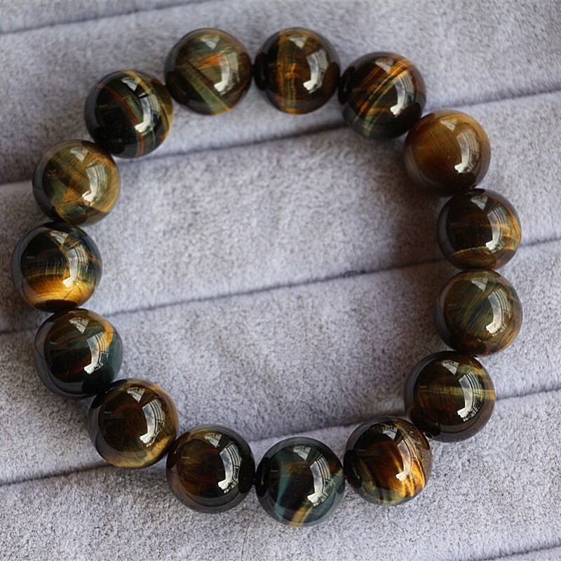 Hạt tròn Tiger's Eye làm đồ handmade