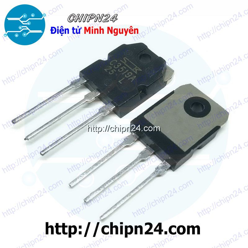 [1 CON] Transistor C3519 TO-3P NPN 15A 180V (Sò Sanken) (2SC3519 2SC 3519)