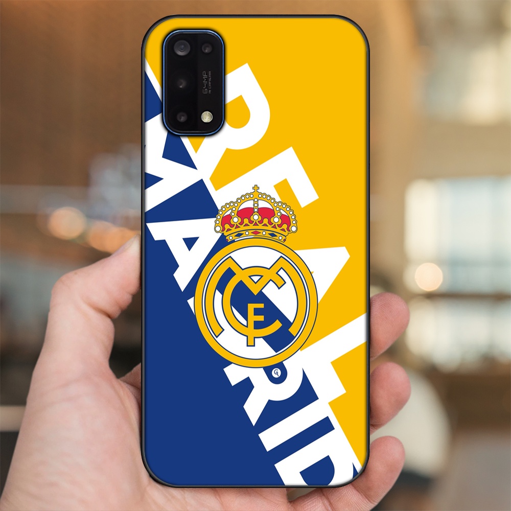 Ốp lưng Realme 7 Pro viền đen in hình Real Madrid