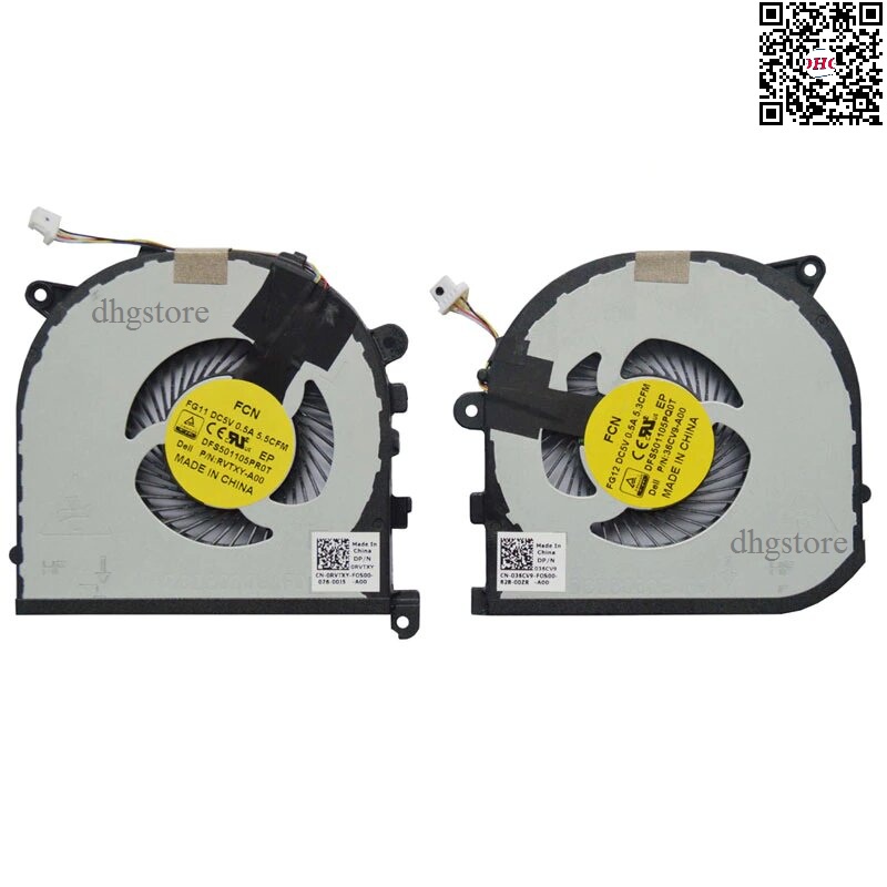 Fan quạt tản nhiệt CPU-GPU laptop Dell XPS 15 9550