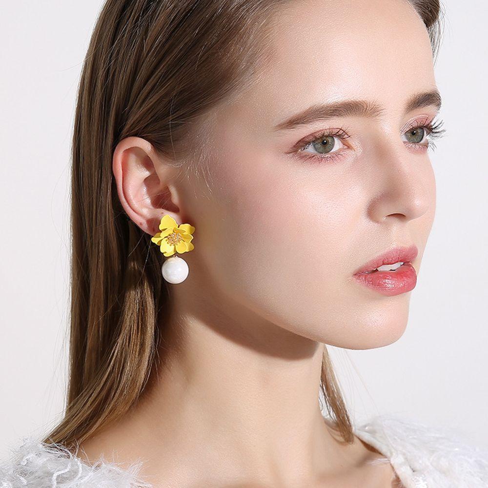 Khuyên Tai VANES1 Hình Hoa Hướng Dương Cho Nữ