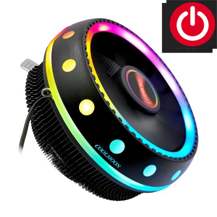 Quạt Tản Nhiệt, Fan CPU Coolmoon UFO X Led RGB-Tự Động Đổi Màu Và Hiệu Ứng