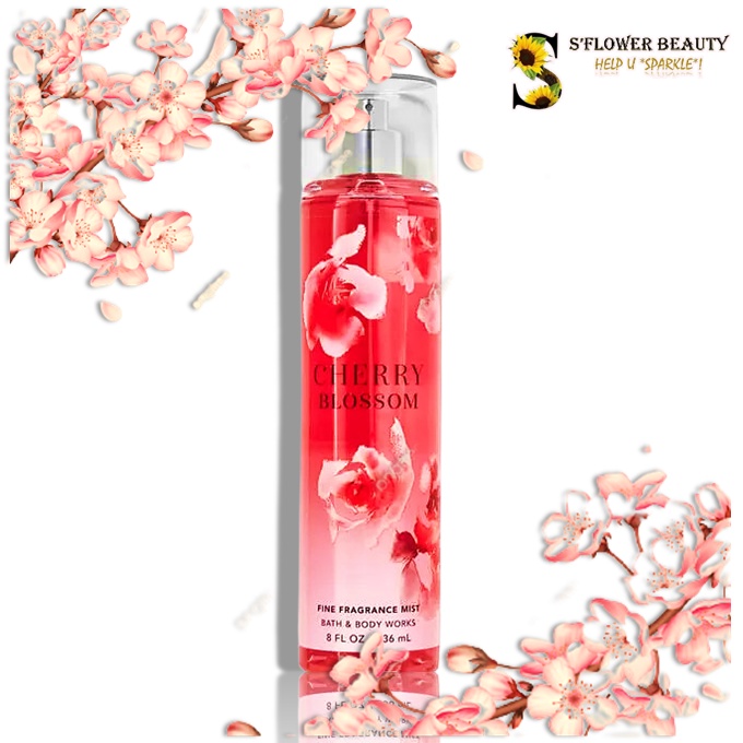 CHERRY BLOSSOM | Bộ Sản Phẩm Gel Tắm - Dưỡng Thể - Xịt Thơm Nước Hoa Toàn Thân Lưu Hương Mịn Da Bath &amp; Body Works