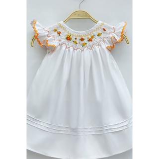 ĐẦM SMOCK CÁNH TIÊN TRẮNG