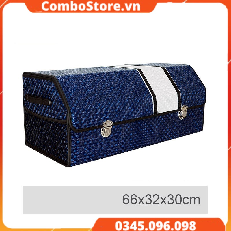 Túi đựng đồ da cao cấp xếp gọn cốp ô tô xe hơi - Thùng đựng đồ da kết hợp nhựa cao cấp xếp gọn cốp xe