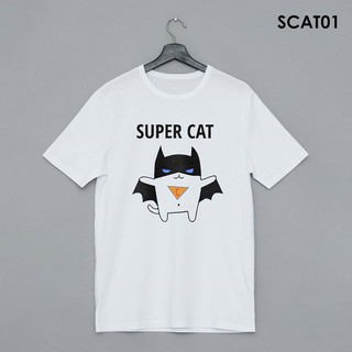 [HOT 2020] Áo thun Super Cat Siêu Kute - Áo thun tay ngắn form rộng vải thun 100% co dãn 4 chiều - Full size