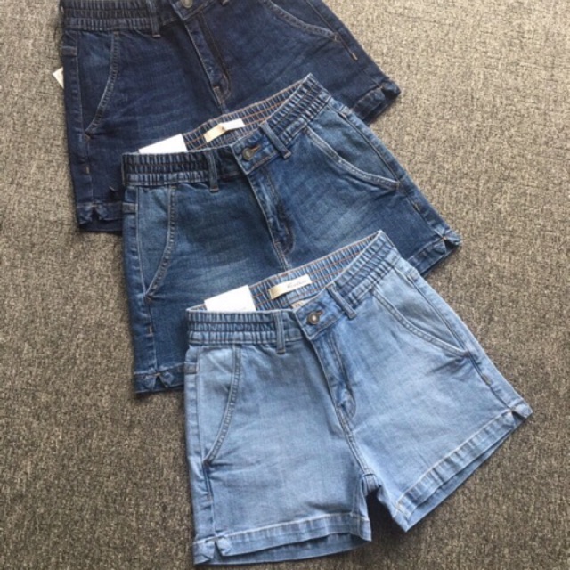 QUẦN SHORT JEANS NỮ LƯNG THUN BA MÀU HÓT LẮM AK SiZe ĐẠI