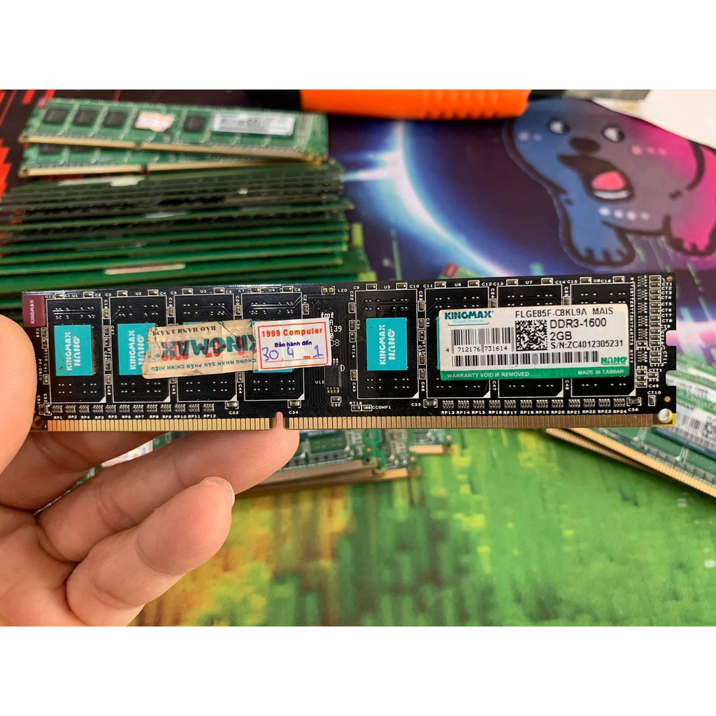 Ram Kingmax DDR3 2GB Bus 1333Mhz/1600MHz - Cũ