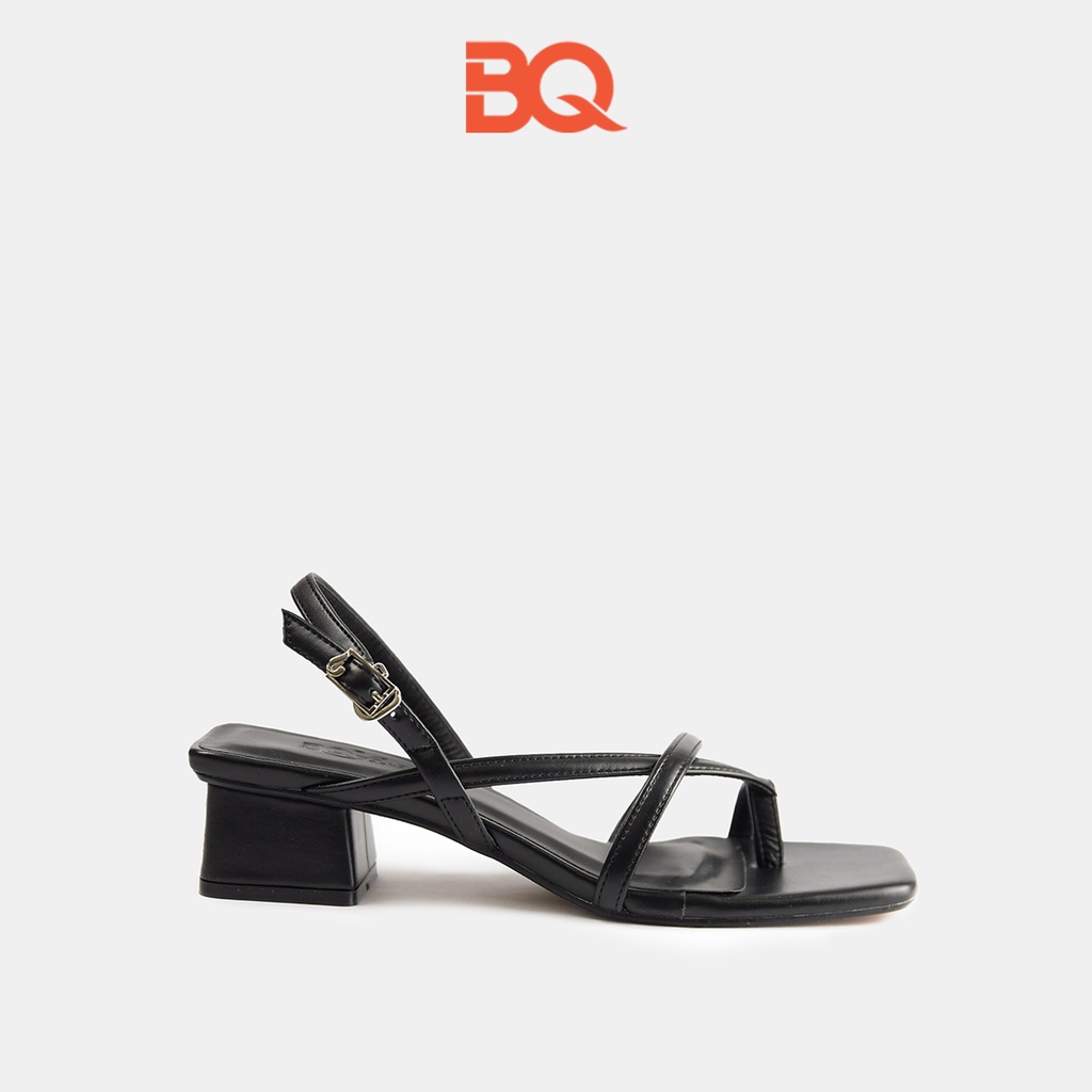 Giày sandal cao gót nữ 3p xỏ ngón quai mảnh đẹp BQ Gi H167