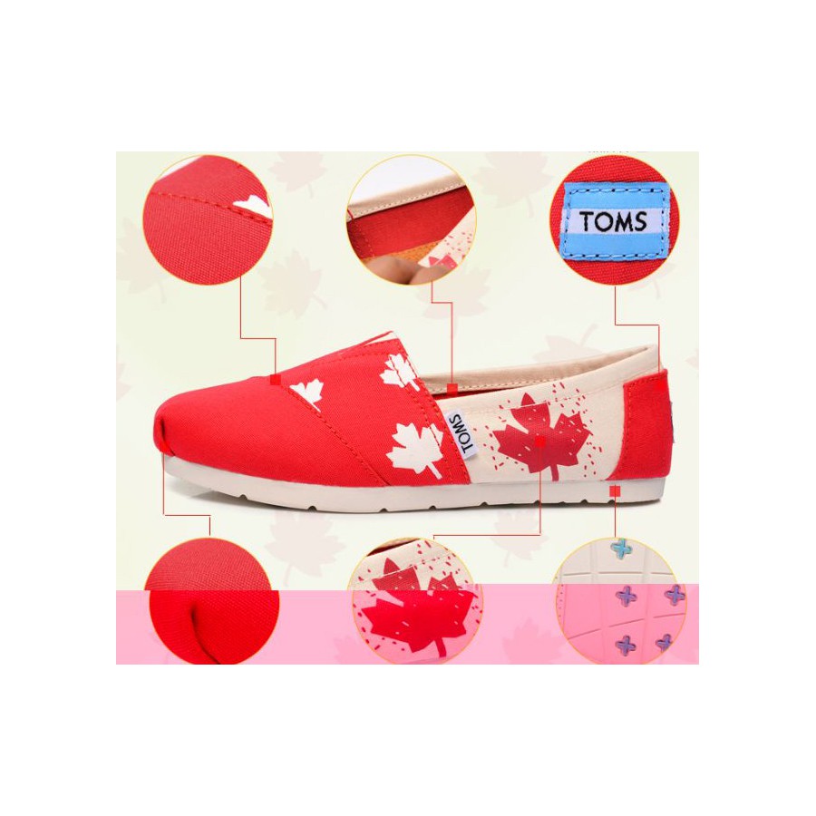 ⚡️[FREE SHIP]⚡️GIÀY TOMS ĐỎ (đế cao su đúc) | BigBuy360 - bigbuy360.vn