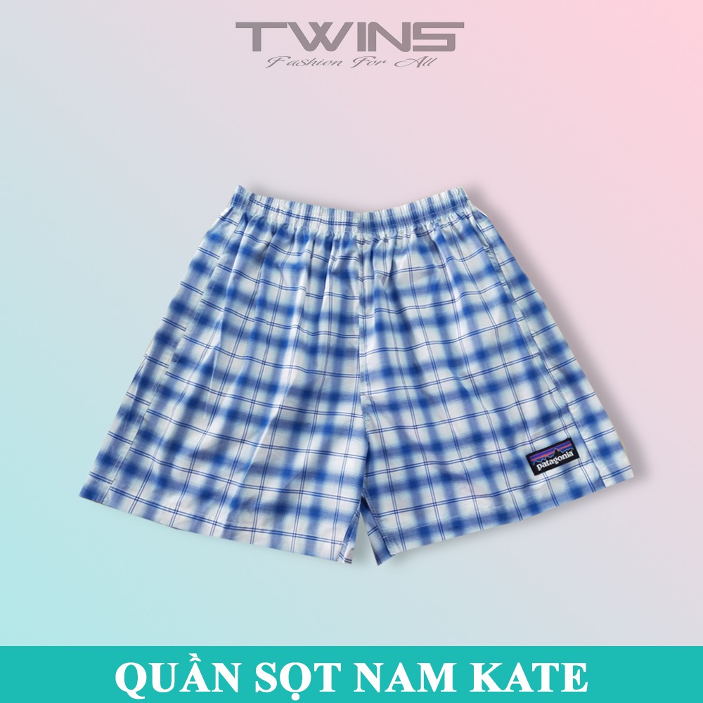 Quần short đùi nam kate loại 1 lưng thun vải mát mặc nhà mặc ngủ ngắn trên đầu gối bền đẹp thoải mái rộng rãi