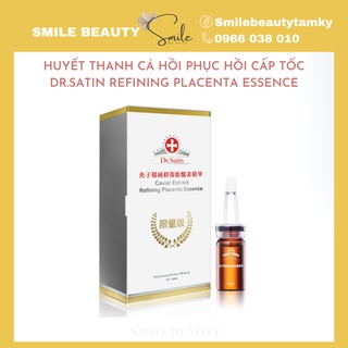 Huyết thanh siêu phục hồi da dr.satin Caviar Extract Refining Placenta Essence 10ml
