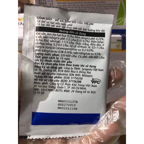 Chế phẩm Anvil 5SC 20ml trị bệnh nấm, đốm đen, rỉ sắt, cây trồng, hoa lan, hoa hồng