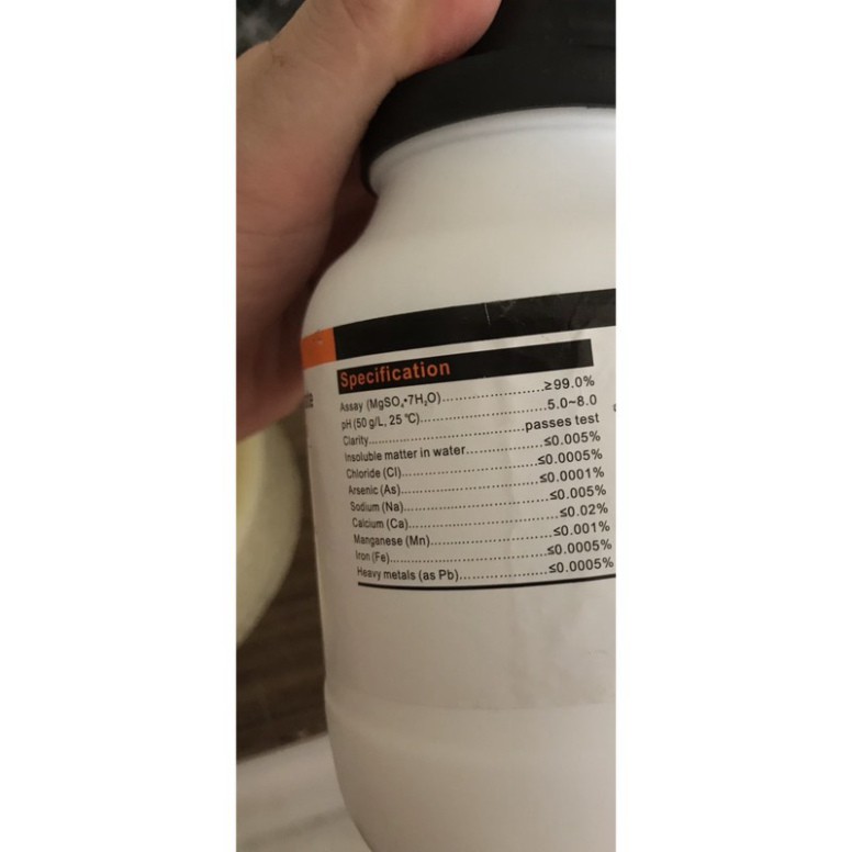 Hóa chất MgSO4.7H2O Magnesium Sulfate Heptahydrate 500g Magie sunphat 10034-99-8 MgSO4 Xilong