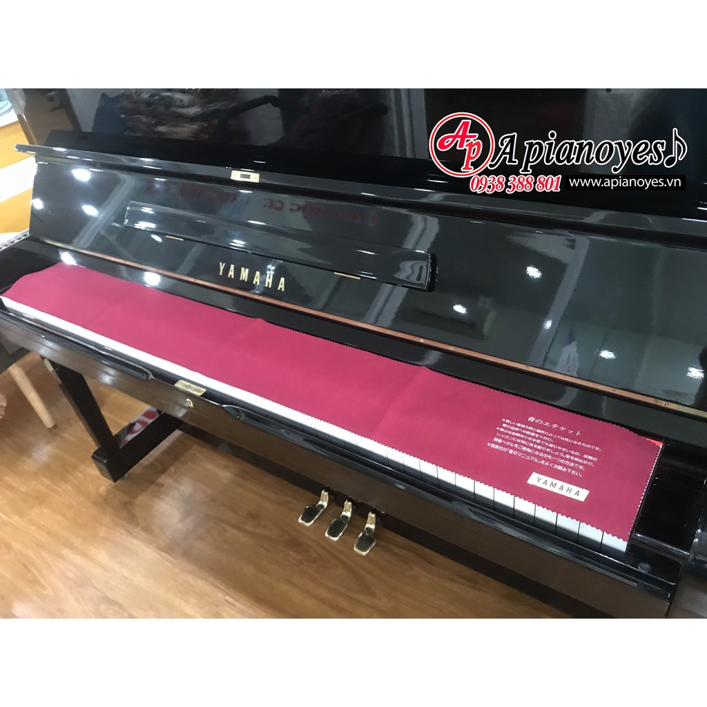 Used Nhật tuyển KHĂN PHỦ PHÍM ĐÀN PIANO CÓ TEM YAMAHA - NỈ NHUNG CAO CẤP