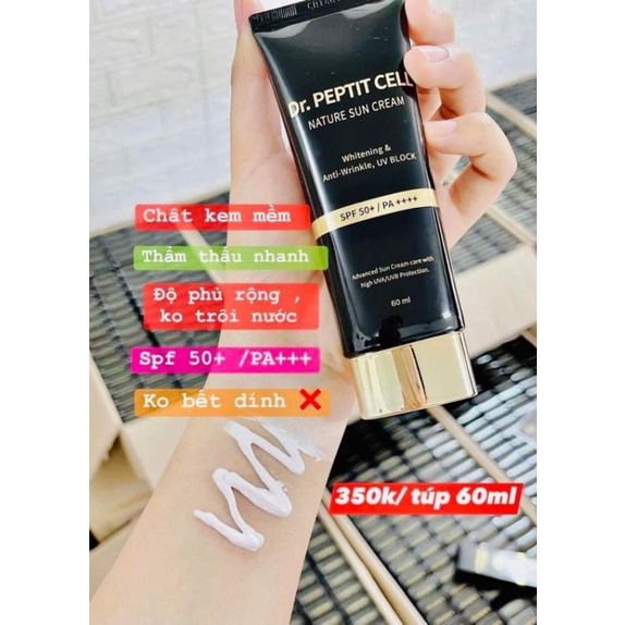 Kem chống nắng Dr. Peptit Cell Korea