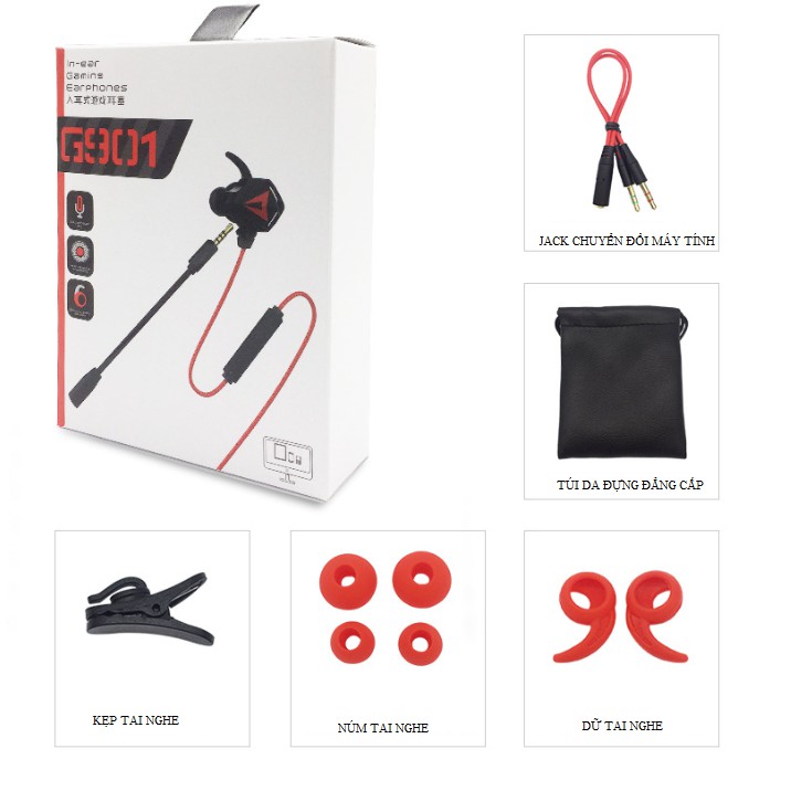 Tai Nghe Chơi Game, Nghe Nhạc Siêu Bass G901; Tai Nghe Gaming Nghe Rõ Tiếng Bước Chân, Mic Siêu Rõ