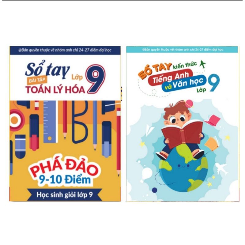 Combo 2 cuốn sổ tay lớp 9