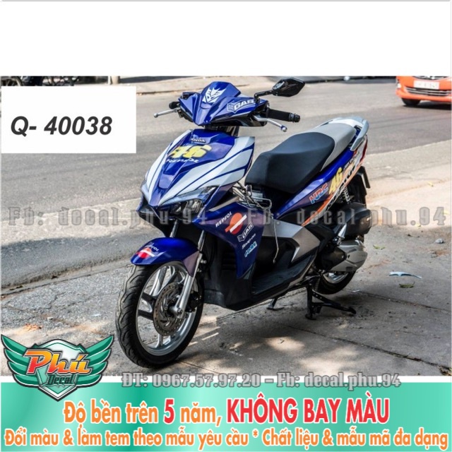 Tem rời Air blade 2016 Repsol Xanh