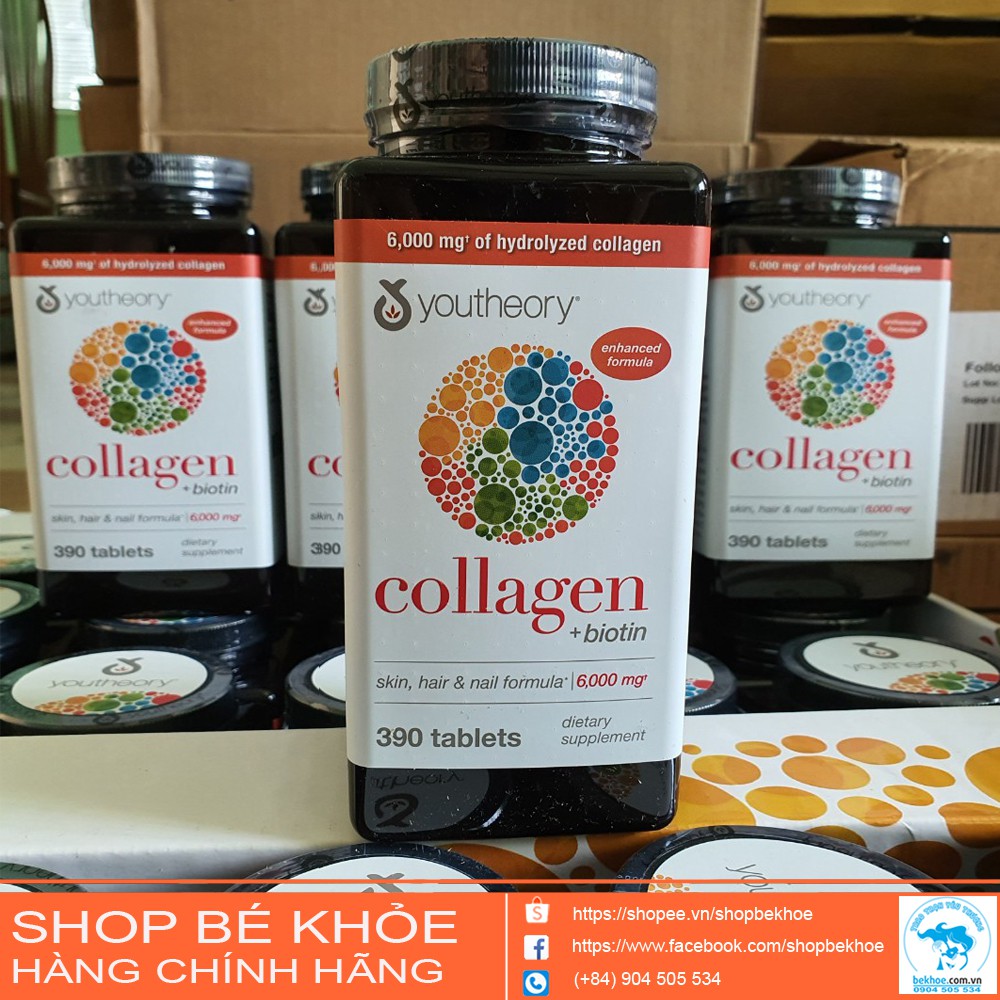 Viên uống bổ xung COLLAGEN YOUTHEORY - Mỹ: 390v | BigBuy360 - bigbuy360.vn