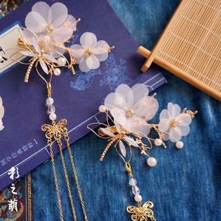 [HÀNG Y HÌNH- CÓ ẢNH THẬT TỪ ẢNH THỨ 4] SẴN 1 ĐÔI - Trâm cài dạng kẹp - phụ kiện cổ trang cực đẹp