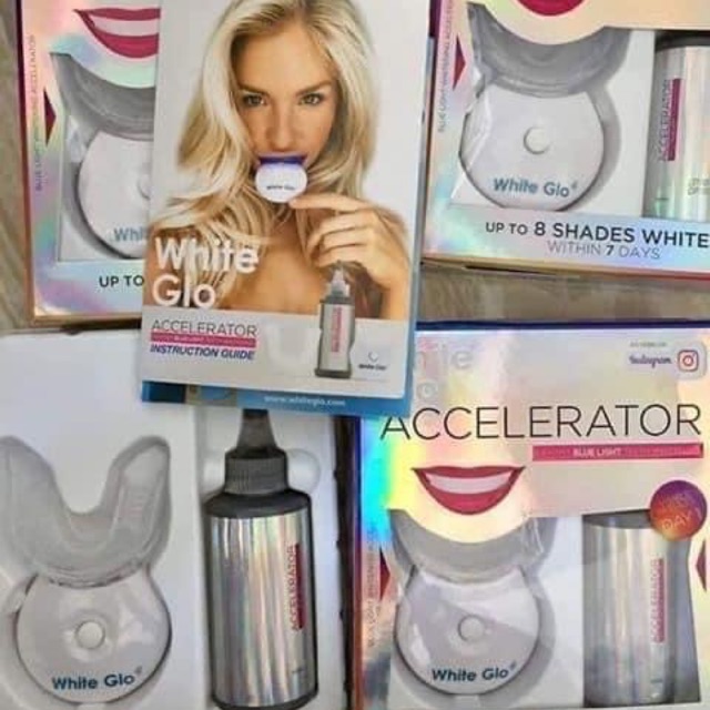 Set trắng răng white glo
