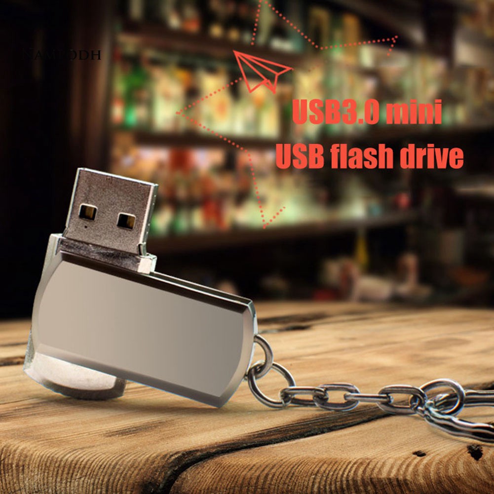 Móc chìa khóa USB 3.0 chất liệu kim loại dung lượng 4/8/16/32/64GB