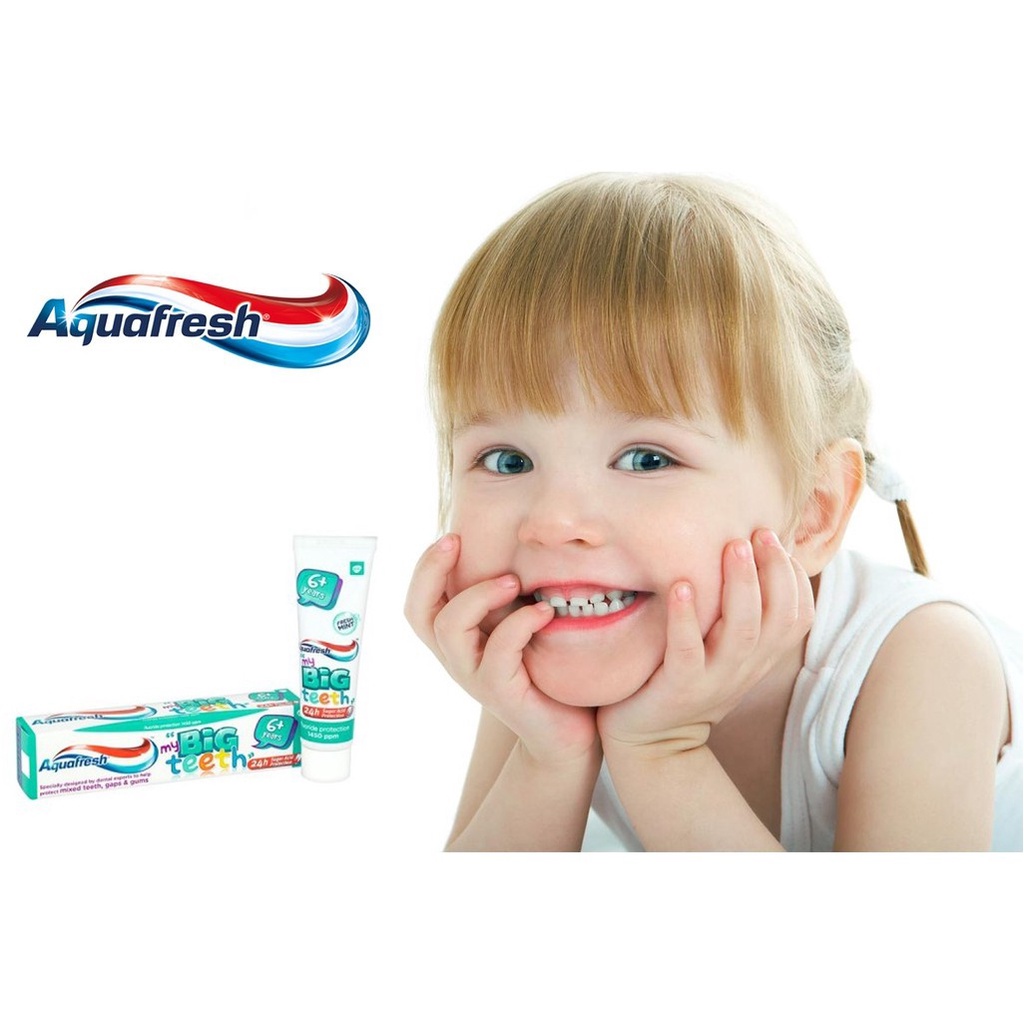 Kem đánh răng‪ cho bé Aquafresh My Big‪ Teeth 50ml từ 6 tuổi‪ trở lên 50ml