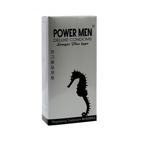 Combo 3 hộp bao cao su Power Men Longer Plus cá ngựa hộp 36 chiếc