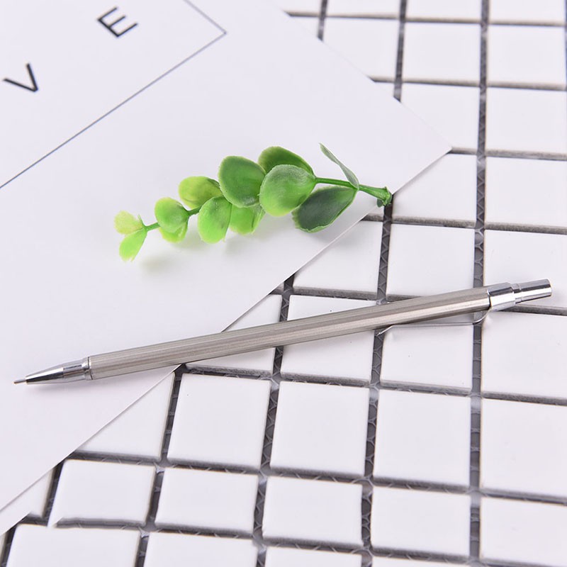 Bút Chì Bấm Tự Động 0.5 / 0.7mm Bằng Kim Loại Tiện Dụng Cho Học Sinh