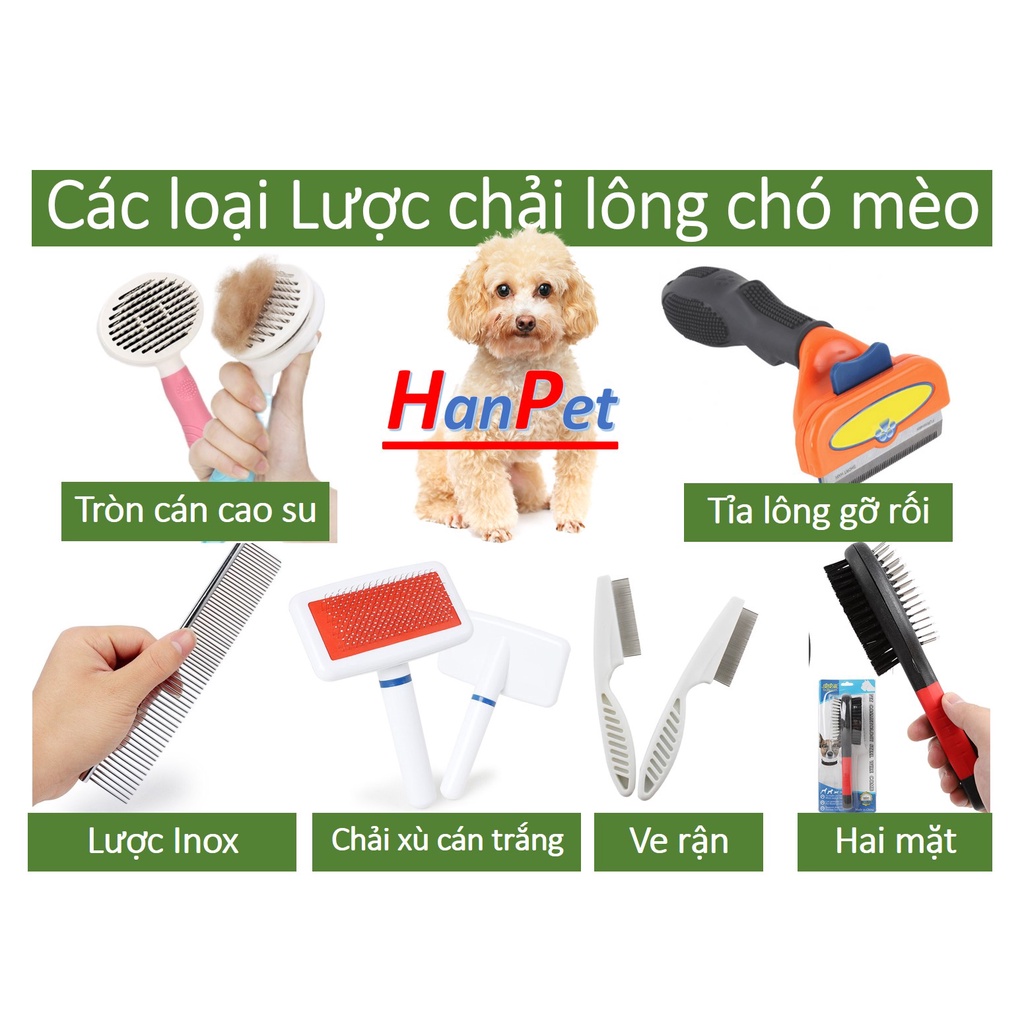 (Các loại lược) Lược chải lông chó mèo 1 chiếc lược cho chó mèo thú cưng