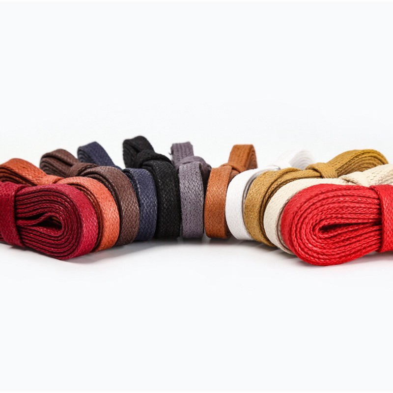 Dây Giày Sáp Cotton Dẹt Chống Nước 130-140 CM Mới