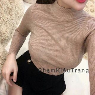 Áo len trơn cổ 3p