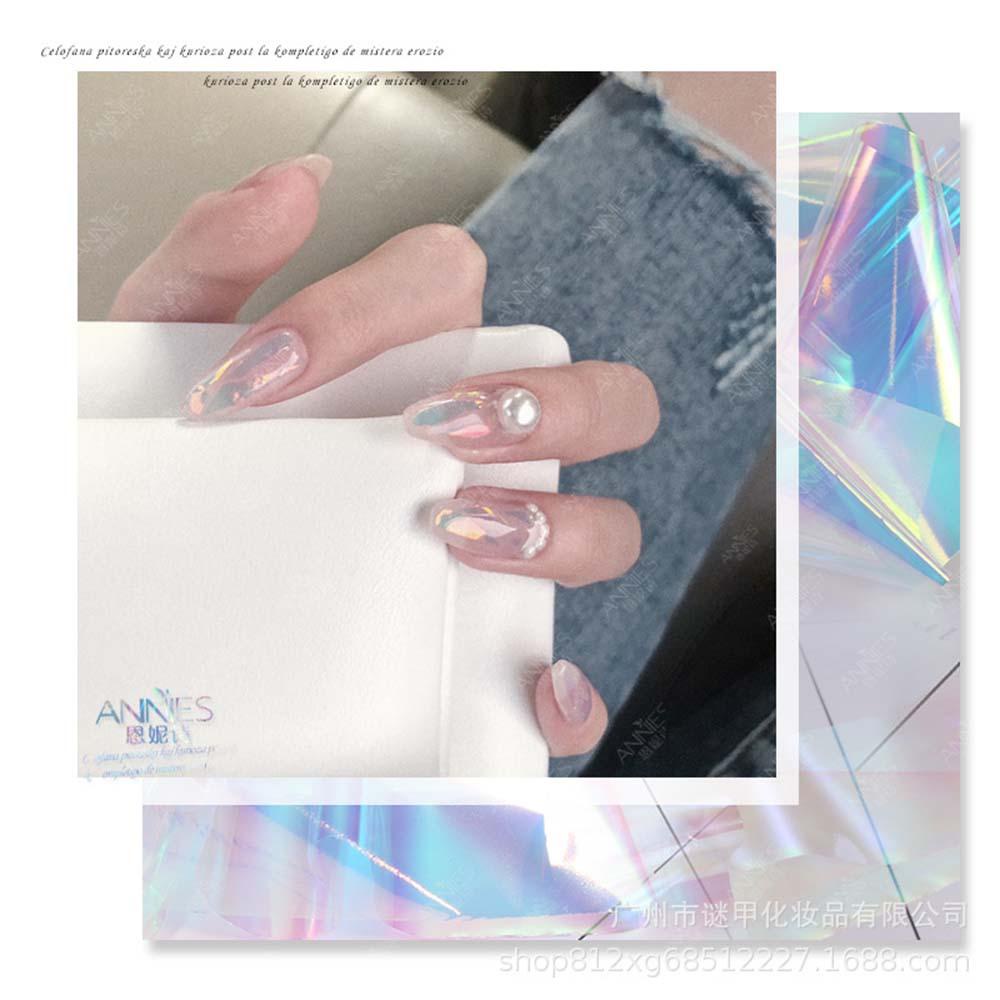 Giấy Foil Dán Móng Nghệ Thuật Nhiều Màu Sắc Lấp Lánh