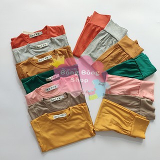 Bộ cạp cao cotton lạnh cho bé - bộ mông cong xinh yêu cho bé