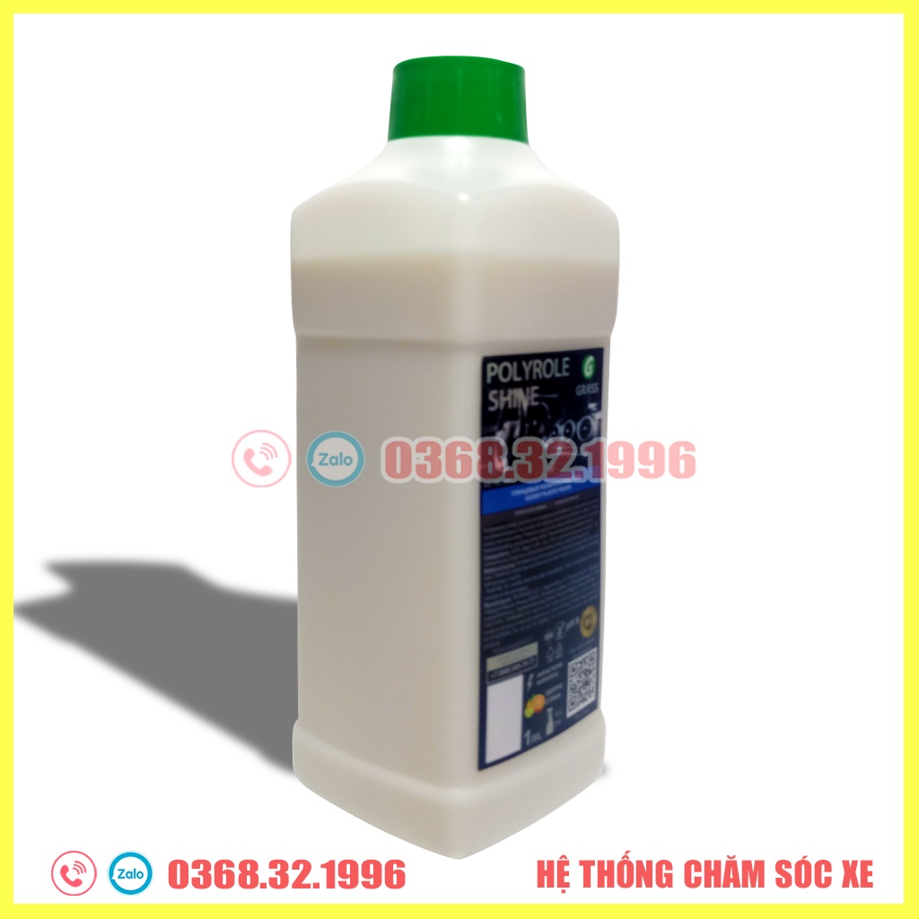 Dung dịch làm bóng và bảo dưỡng nhựa, da, taplo siêu bền đẹp Polyrole Shine Grass 1L