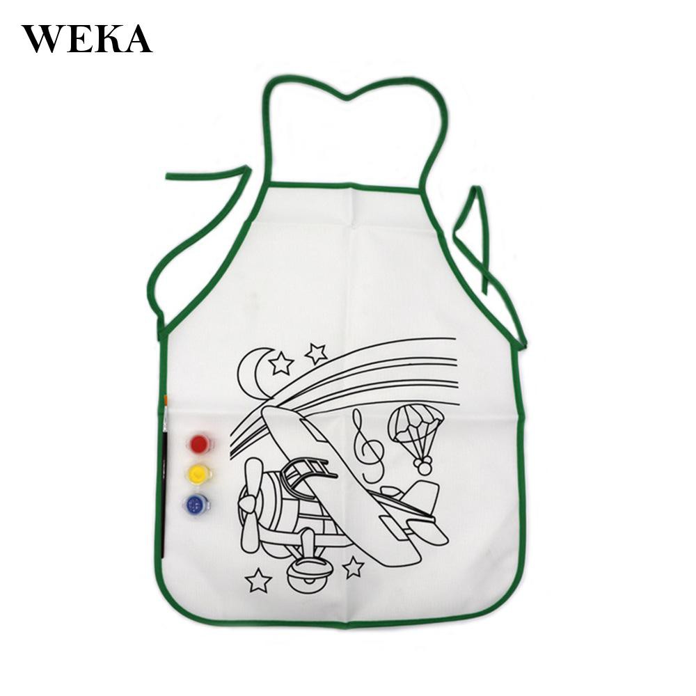 weka Kids Children Oil Painting Kit 1 Set Graffiti Apron Kitchen Art Class Acrylic Paint Fabulous