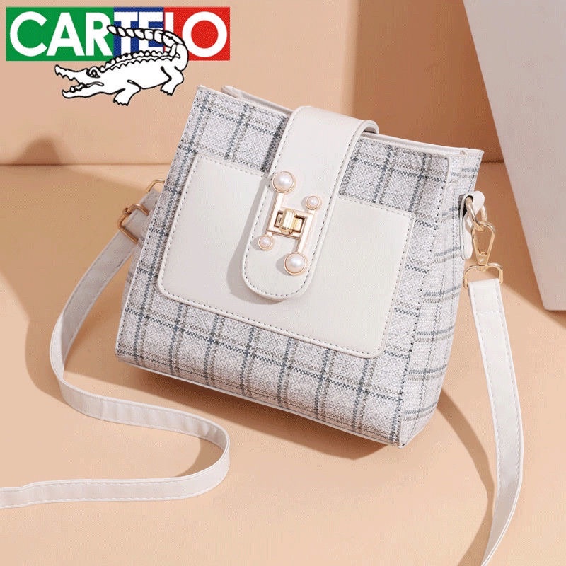 Túi Cartelo mini caro khoá chốt, túi xách nữ hot hit siêu đẹp