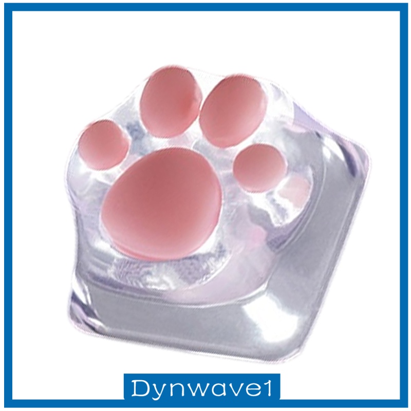 [DYNWAVE1] Transparent Cat Paw Keycaps Machinery Keyboard keycaps Base for Game Players