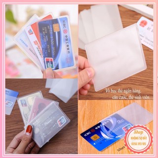Set 10 Túi bọc thẻ căn cước, ngân hàng, atm, bằng lái xe, thẻ sinh viên chống trầy xước, chống ẩm, bẩn cao cấp