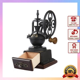 Máy xay hạt mini bằng tay - MCF5a chất liệu gang gỗ xay cà phê, tiêu rất tiện dụng