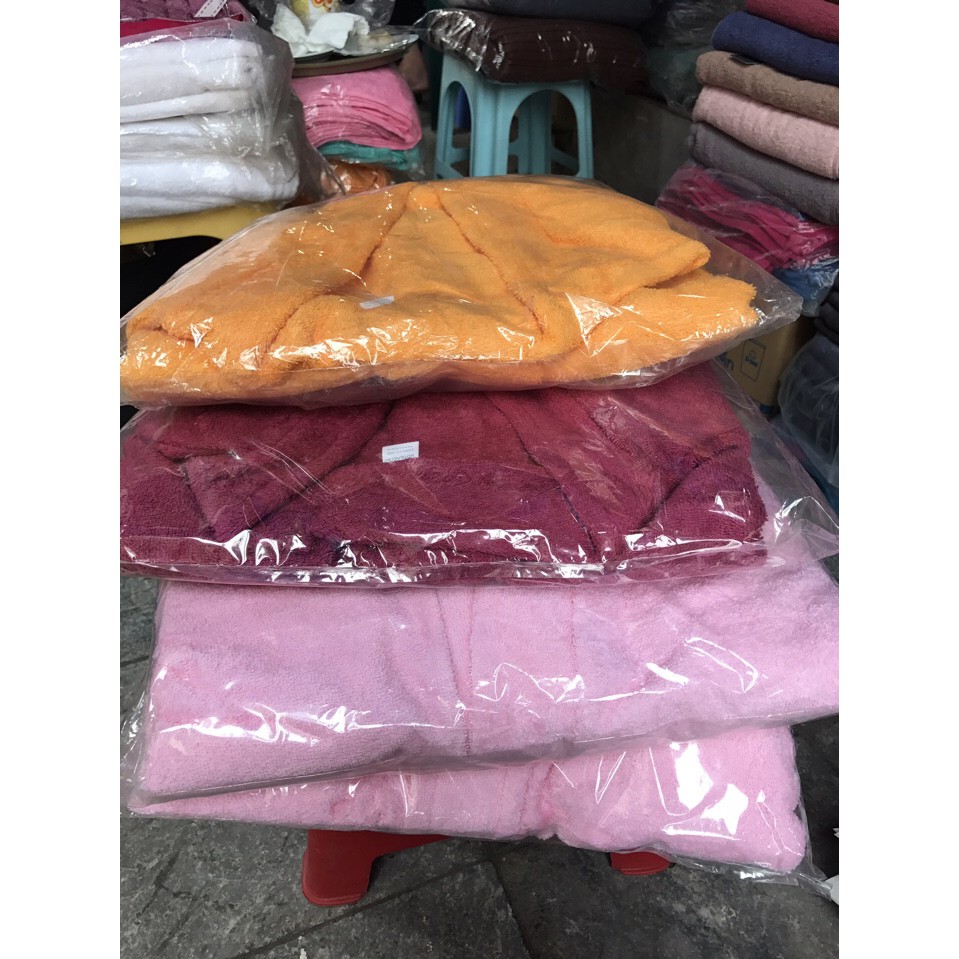 Áo choàng tắm người lớn (bông cotton 100%)