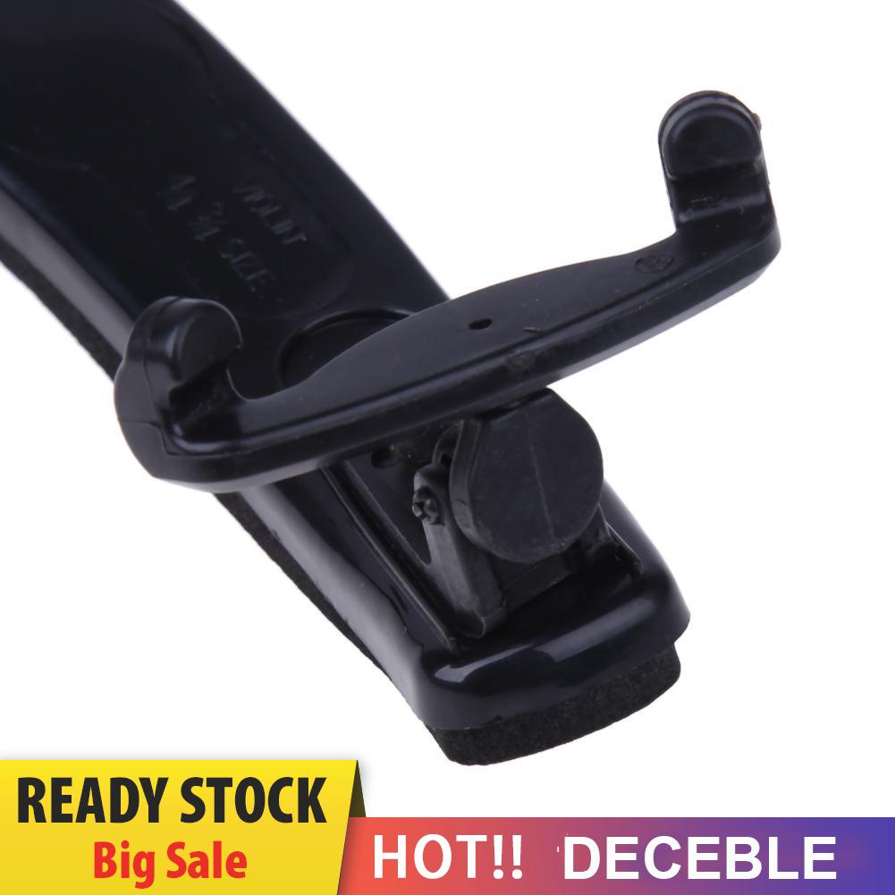 deceble Violin Shoulder Rest Fully Adjustable Black Support for Violin 3/4 4/4 1/2