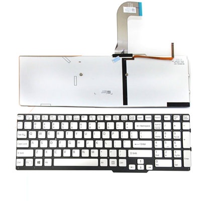 Bàn Phím Laptop Sony SVS-15 MÀU BẠC CÓ ĐÈN