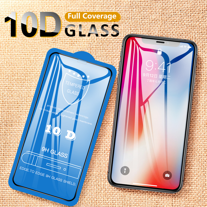 Kính cường lực 10d bảo vệ toàn màn hình thích hợp cho iphone 13 7 8 plus xs max xr 11 12 pro max se2020