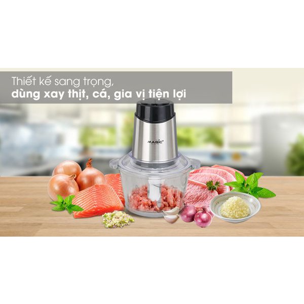 Máy xay thịt cối thủy tinh 2L Magic Eco AC-15   - Công suất 300W