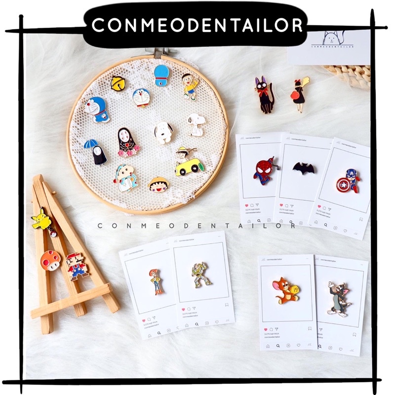 Ghim cài hoạt hình doremon nhật bản CONMEODENTAILOR